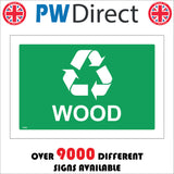 CS629 Wood Recycling Skip Rubbish Green
