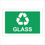 CS631 Glass Recycling Green Rubbish Skip