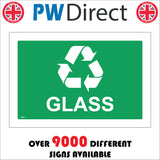 CS631 Glass Recycling Green Rubbish Skip