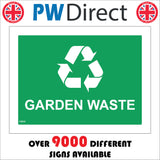 CS632 Garden Waste Recycling Rubbish Skip Green