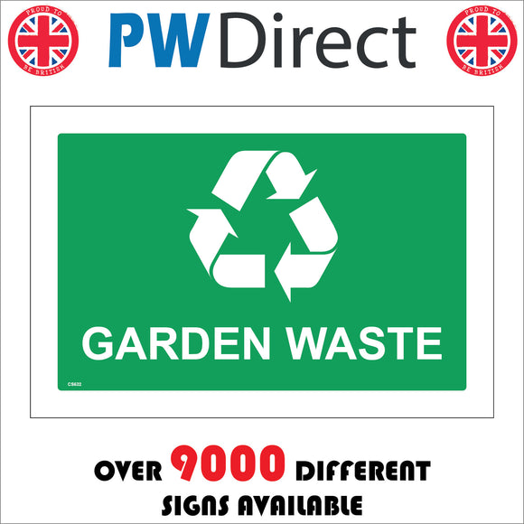 CS632 Garden Waste Recycling Rubbish Skip Green