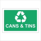 CS634 Cans And Tins Recycling Skip Rubbish