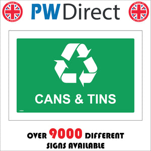 CS634 Cans And Tins Recycling Skip Rubbish