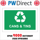 CS634 Cans And Tins Recycling Skip Rubbish