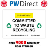 CS641 Company Business Logo Image Custom Recycling Reclaim Reuse