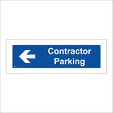 CS642 Contractor Parking Left Arrow