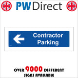 CS642 Contractor Parking Left Arrow