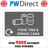 CS651 Food Tins Drink Cans Recycling Recycle Repurpose