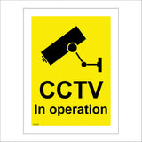 CT010 Cctv In Operation Sign with Camera