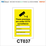 WBP001 CCTV Camera Safety Monitor Surveillance Security Signs