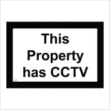 CT076 This Property Has CCTV C C T V Cameras Security