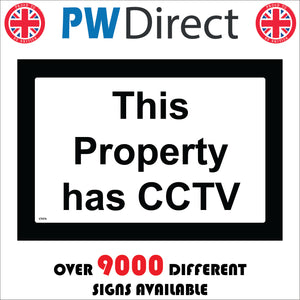 CT076 This Property Has CCTV C C T V Cameras Security