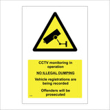 CT080 CCTV No Illegal Dumping Vehicle Registration Fly Tipping Waste