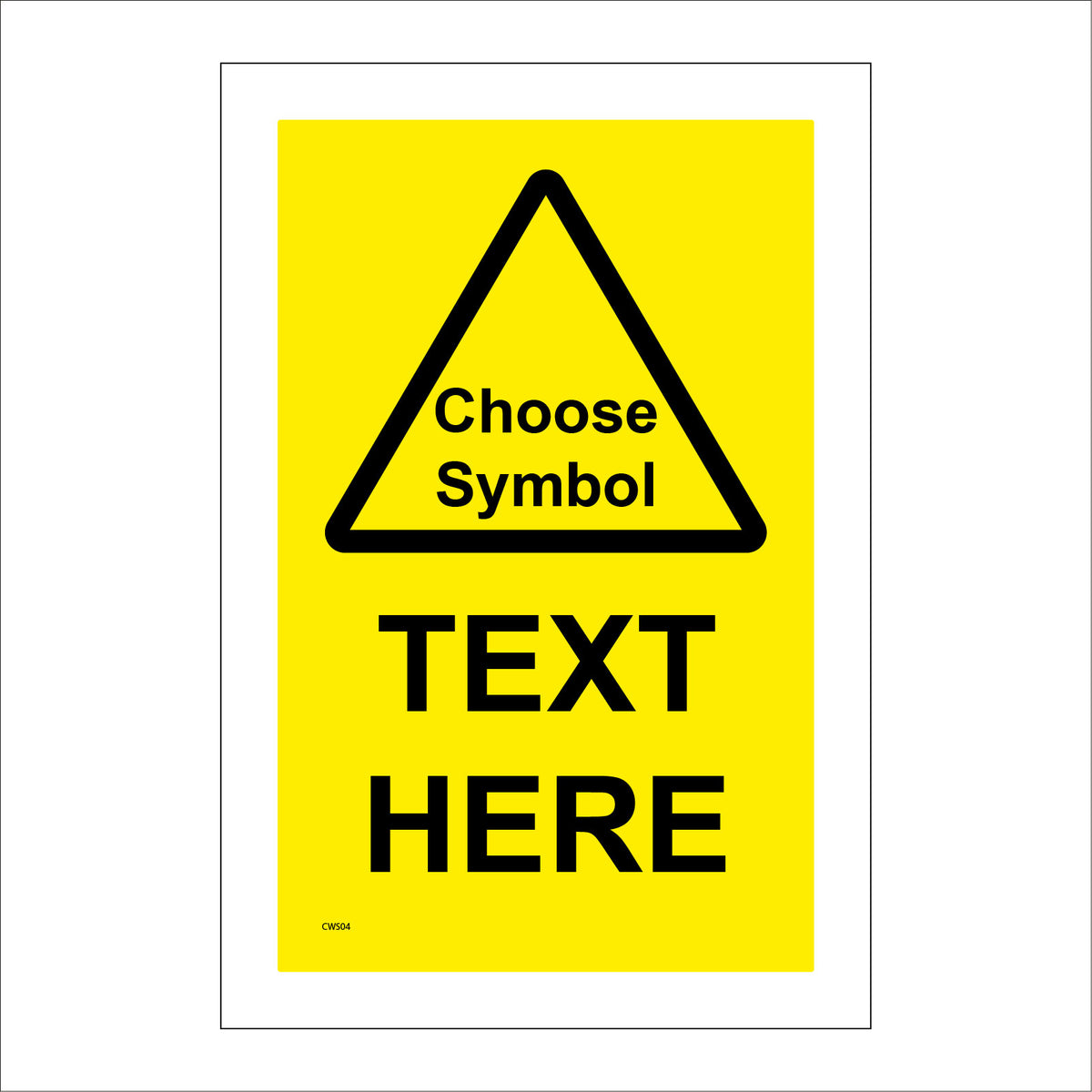 Sign Builder Print Your Own Bespoke Text Label Personalised Vinyl Sign ...