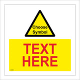 CWS09 Sign Builder Print Your Own Bespoke Text Label Personalised Vinyl Sign