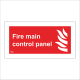 FI008 Fire Main Control Panel Sign with Fire