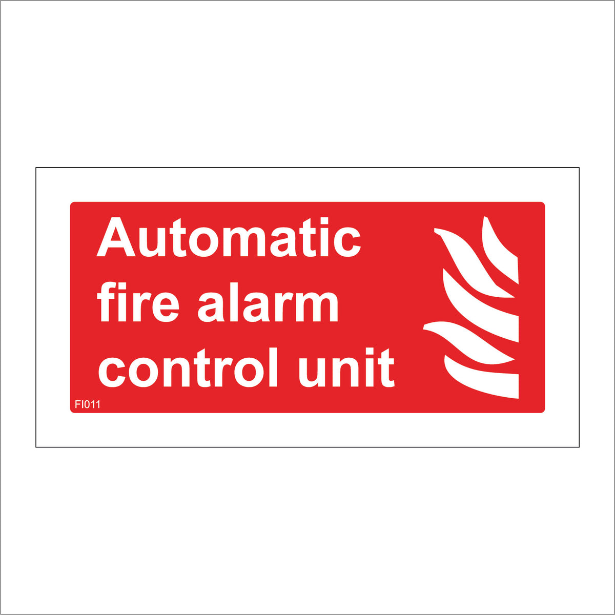 Automatic Fire Alarm Control Unit Sign with Fire – PWDirect