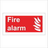 FI013 Fire Alarm Sign with Fire