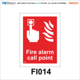 FBP003 Fire Alarm Call Point Extinguisher Action Bucket Hydrant