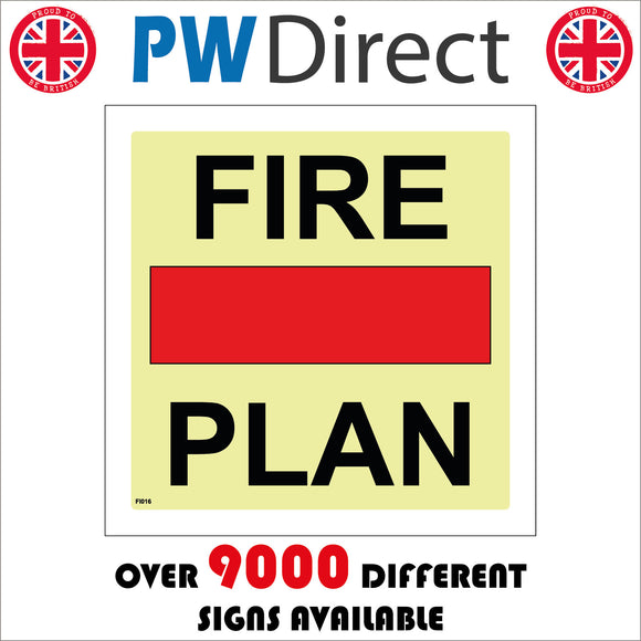 FI016 Fire Plan Sign