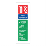 FI024 Dry Powder Fire Extinguisher Sign with Fire Extinguisher Fire Tick Canister Lighting A