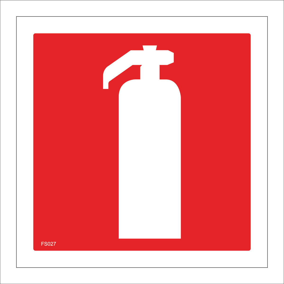 Fire Extinguisher Sign with Fire Extinguisher – PWDirect