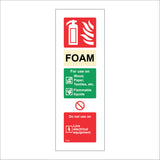 FI034 Foam Fire Extinguisher Sign with Fire Extinguisher Fire Tick Canister Lighting A