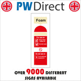 FI036 Foam Fire Extinguisher Sign with Fire Extinguisher Fire Tick Canister Lighting A