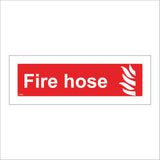 FI062 Fire Hose Sign with Fire