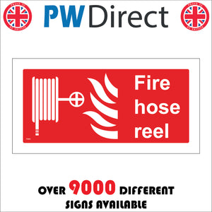 FI066 Fire Hose Reel Sign with Fire Hose