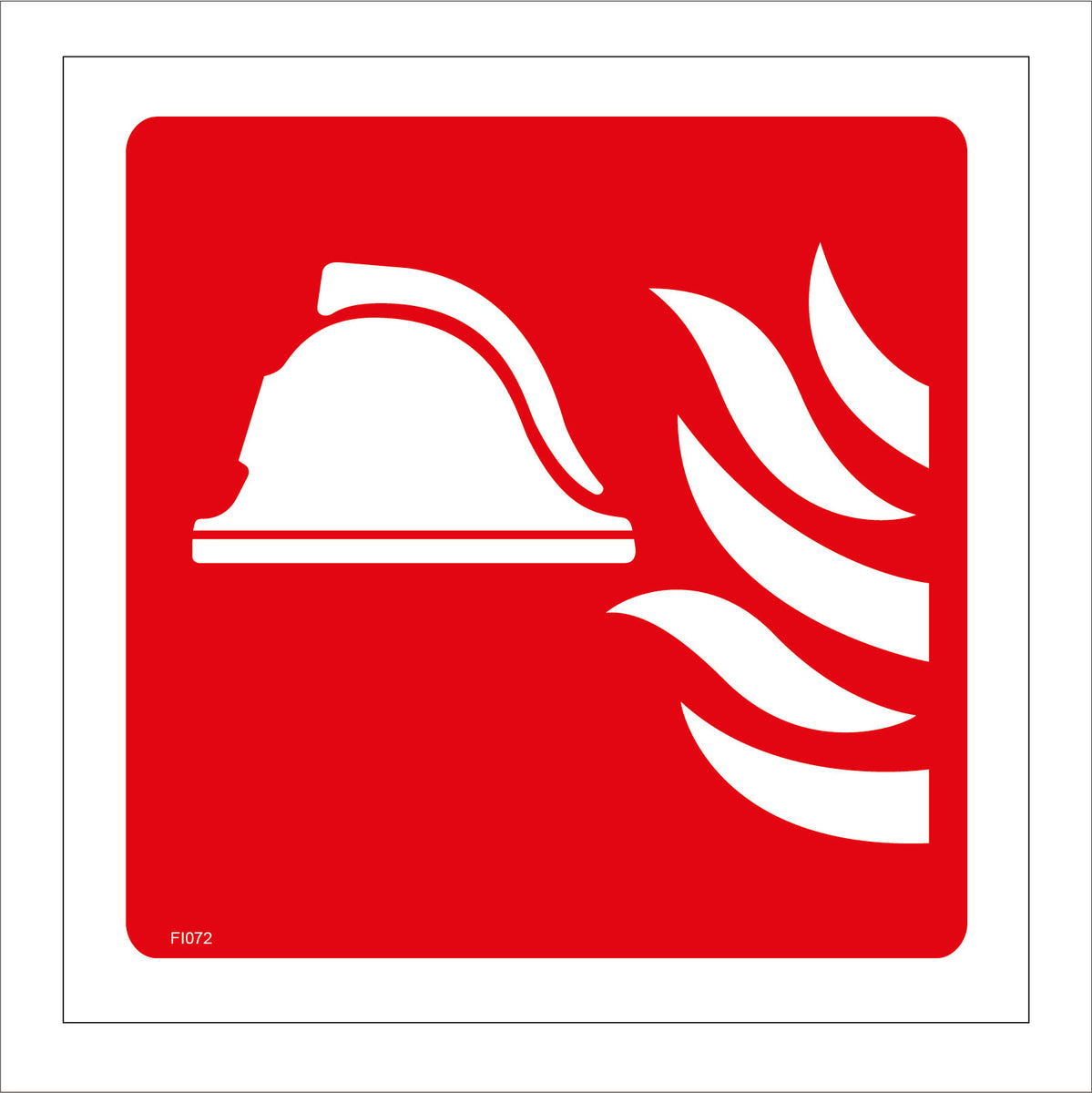 Fire Point Sign with Fire Firemans Helmet – PWDirect
