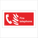 FI074 Fire Telephone Sign with Fire Telephone