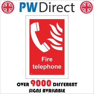 FI078 Fire Telephone Sign with Fire Telephone