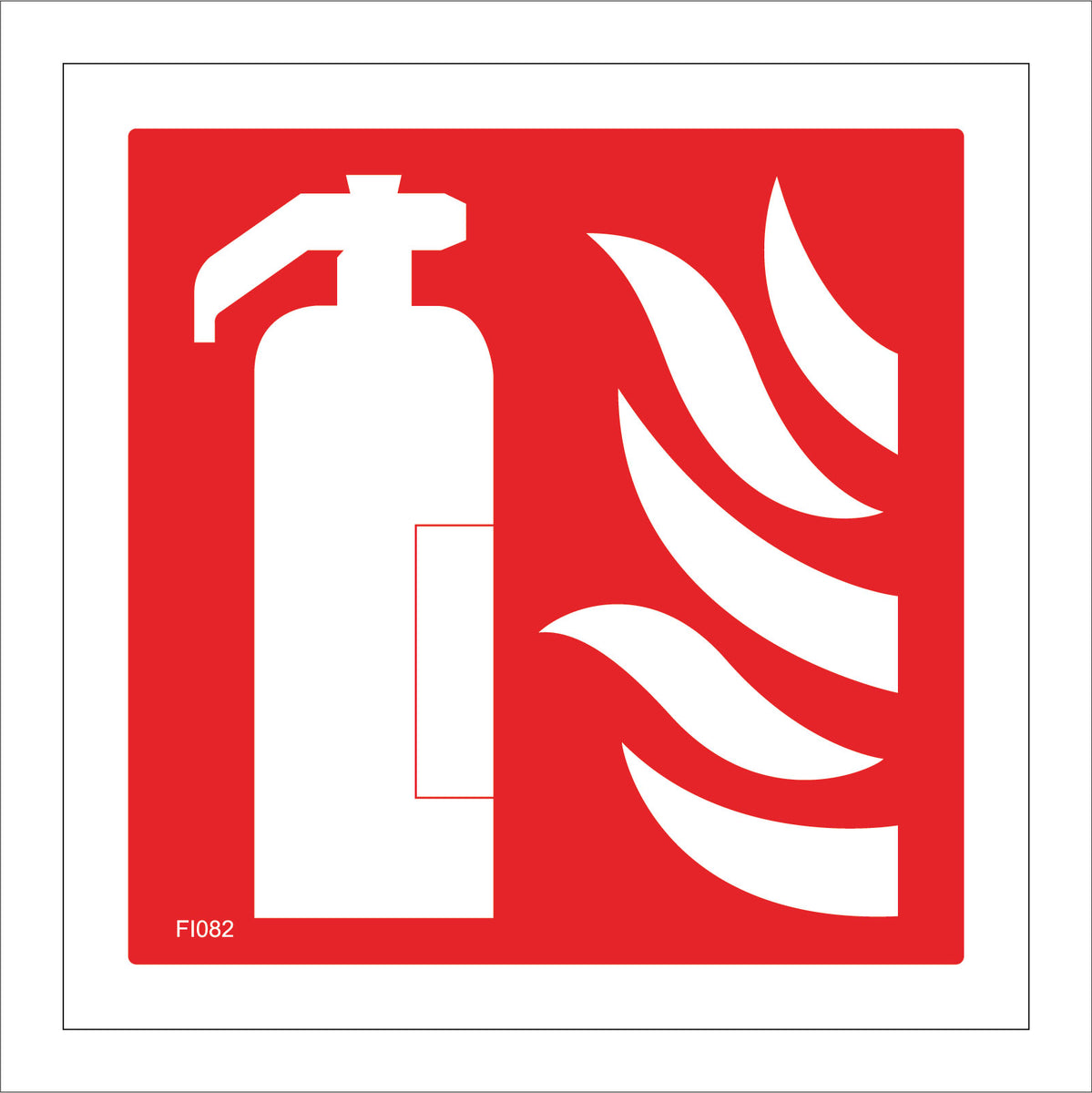 Fire Extinguisher Sign with Fire Fire Extinguisher – PWDirect