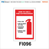 FBP003 Fire Alarm Call Point Extinguisher Action Bucket Hydrant