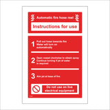 FI101 Automatic Fire Hose Reel Sign with Circle Hose