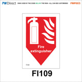 FBP003 Fire Alarm Call Point Extinguisher Action Bucket Hydrant