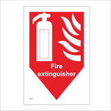 FI109 Fire Extinguisher Sign with Fire Extinguisher Fire