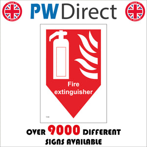 Fire Extinguisher Sign with Fire Extinguisher Fire – PWDirect