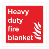 FI113 Heavy Duty Fire Blanket Sign with Fire