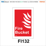 FBP003 Fire Alarm Call Point Extinguisher Action Bucket Hydrant