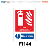 FBP003 Fire Alarm Call Point Extinguisher Action Bucket Hydrant