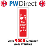 FI154 Fire Alarm Call Point Sign with Fire Switch Hand