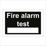 FI159 Fire Alarm Test Sign