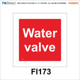 FSQ003 Gas Shut Off Valve Fire Do Not Lift Emergency Break Glass