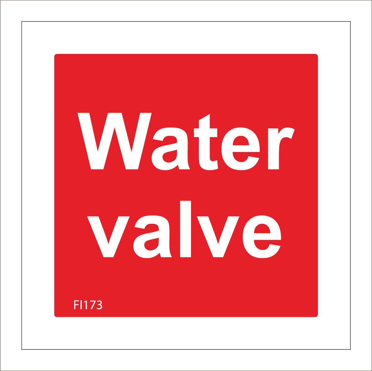 Water Valve Sign – PWDirect