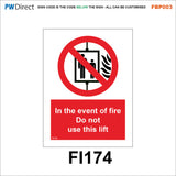 FBP003 Fire Alarm Call Point Extinguisher Action Bucket Hydrant