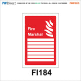 FBP003 Fire Alarm Call Point Extinguisher Action Bucket Hydrant