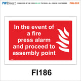 FBL002 Fire Hose Extringuisher In Case of Emergency Gas Shut Off