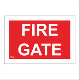 FI196 Fire Gate Sign